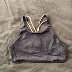 lululemon athletica women’s size 6 Charcoal high nick Sports Bra